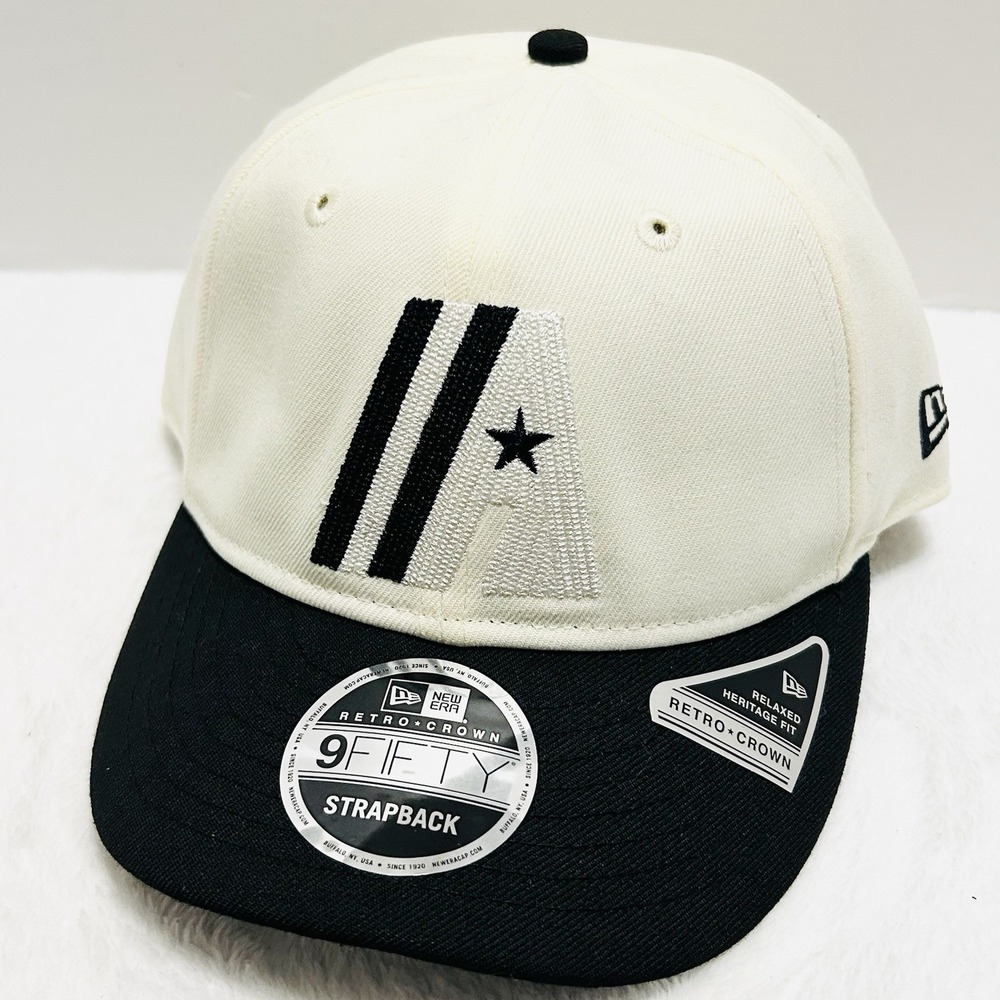 New Era Houston Astros Retro‎ Crown 9FIFTY Strapback Hat Cap Adjustable White
